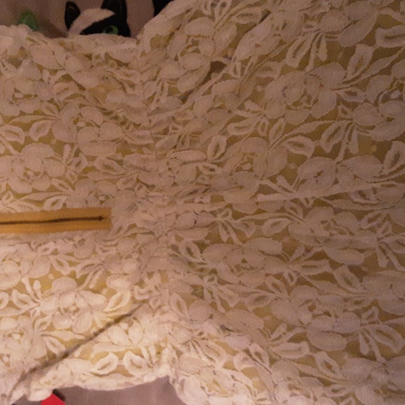 Xhilaration lace overlay Lime Green Dress Target Juniors XL Womans Large Formal - Picture 8 of 10